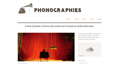 Desktop Screenshot of phonographies.org
