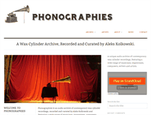 Tablet Screenshot of phonographies.org